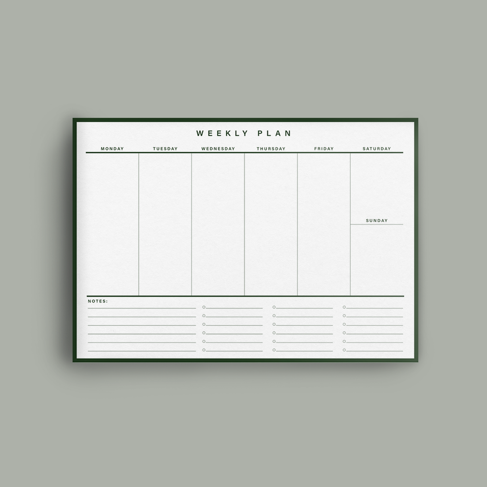 Weekly Planner Pad